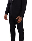 Dolce & Gabbana Elegant Slim Fit Wool Silk Cashmere Men's Suit