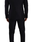 Dolce & Gabbana Elegant Slim Fit Wool Silk Cashmere Men's Suit