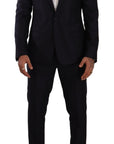 Dolce & Gabbana Elegant Slim Fit Wool Silk Cashmere Men's Suit