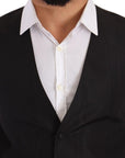 Dolce & Gabbana Elegant Gray Silk Dress Vest