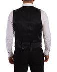 Dolce & Gabbana Elegant Grey Double-Breasted Dress Vest