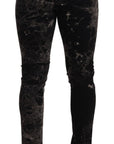 Dolce & Gabbana Slim Fit Patterned Skinny Jeans