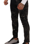 Dolce & Gabbana Slim Fit Patterned Skinny Jeans