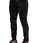 Dolce & Gabbana Slim Fit Patterned Skinny Jeans