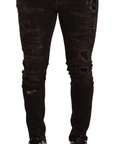 Dolce & Gabbana Slim Fit Distressed Skinny Denim Jeans