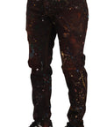 Dolce & Gabbana Elegant Multicolored Painted Denim Jeans
