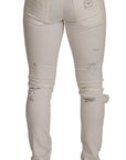 Dolce & Gabbana Elegant White Skinny Denim Jeans