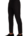 Dolce & Gabbana Elegant Skinny Tuxedo Trousers
