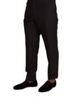 Dolce & Gabbana Elegant Grey Wool Dress Trousers