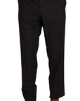 Dolce & Gabbana Elegant Grey Wool Dress Trousers