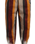 Dolce & Gabbana Elegant Striped Skinny Trousers