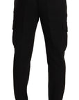 Dolce & Gabbana Sleek Skinny Cargo Pants in Timeless Black