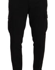 Dolce & Gabbana Sleek Skinny Cargo Pants in Timeless Black