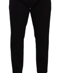 Dolce & Gabbana Elegant Tapered Black Cotton Chinos