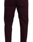 Dolce & Gabbana Elegant Purple Chinos for the Modern Man