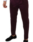 Dolce & Gabbana Elegant Purple Chinos for the Modern Man