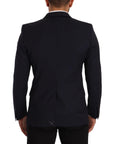 Dolce & Gabbana Sleek Navy Martini Slim Fit Wool Blazer