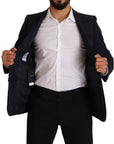 Dolce & Gabbana Sleek Navy Martini Slim Fit Wool Blazer
