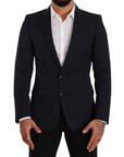Dolce & Gabbana Sleek Navy Martini Slim Fit Wool Blazer