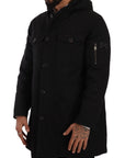 Dolce & Gabbana Elegant Black Parka Hooded Jacket