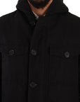 Dolce & Gabbana Elegant Black Parka Hooded Jacket
