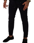 Dolce & Gabbana Slim Fit Luxe Corduroy Pants in Dark Blue