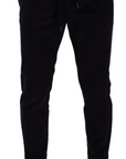 Dolce & Gabbana Slim Fit Luxe Corduroy Pants in Dark Blue