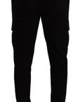 Dolce & Gabbana Elegant Black Slim Fit Cargo Pants