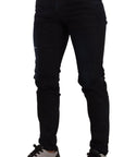 Dolce & Gabbana Elegant Slim Fit Skinny Jeans in Dark Blue