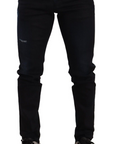 Dolce & Gabbana Elegant Slim Fit Skinny Jeans in Dark Blue