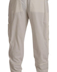 Dolce & Gabbana Elegant Off White Cargo Pants - Regular Fit