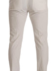 Dolce & Gabbana Elegant Slim Fit Cotton Trousers