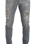 Dolce & Gabbana Elegant Light Blue Straight Denim Jeans