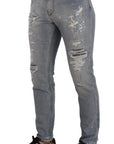 Dolce & Gabbana Elegant Light Blue Straight Denim Jeans