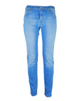 Jacob Cohen Elegant Light Blue Elasticized Denim