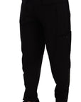 Dolce & Gabbana Chic Black Cargo Pants with Stretch Comfort