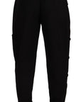 Dolce & Gabbana Chic Black Cargo Pants with Stretch Comfort