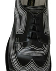 Dolce & Gabbana Elegant Black and White Derby Shoes