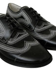 Dolce & Gabbana Elegant Black and White Derby Shoes
