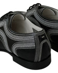 Dolce & Gabbana Elegant Black and White Derby Shoes