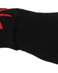 Dolce & Gabbana Elegant Black Virgin Wool Gloves