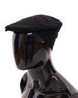 Dolce & Gabbana Sleek Black Newsboy Cap