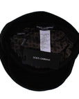 Dolce & Gabbana Sleek Black Newsboy Cap