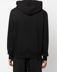 Versace Jeans Chic Black Hooded Sweatshirt