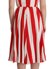 Dolce & Gabbana Elegant A-Line Striped Shift Dress