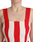 Dolce & Gabbana Elegant A-Line Striped Shift Dress
