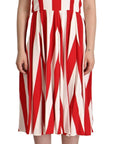 Dolce & Gabbana Elegant A-Line Striped Shift Dress