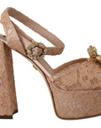 Dolce & Gabbana Elegant Pink Platform Heels