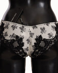 Dolce & Gabbana Elegant White Lace Silk Briefs