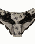 Dolce & Gabbana Elegant White Lace Silk Briefs